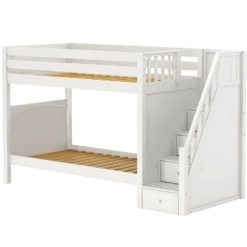 Maxtrix Twin High Bunk Bed With Stairs 17 Maxtrix Twin High Bunk Bed With Stairs -Kids Furniture WOPPER WP