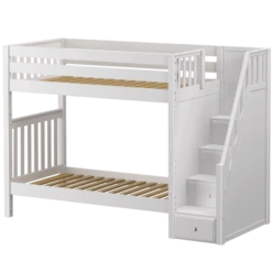 Maxtrix Twin High Bunk Bed With Stairs 14 Maxtrix Twin High Bunk Bed With Stairs -Kids Furniture WOPPER WS