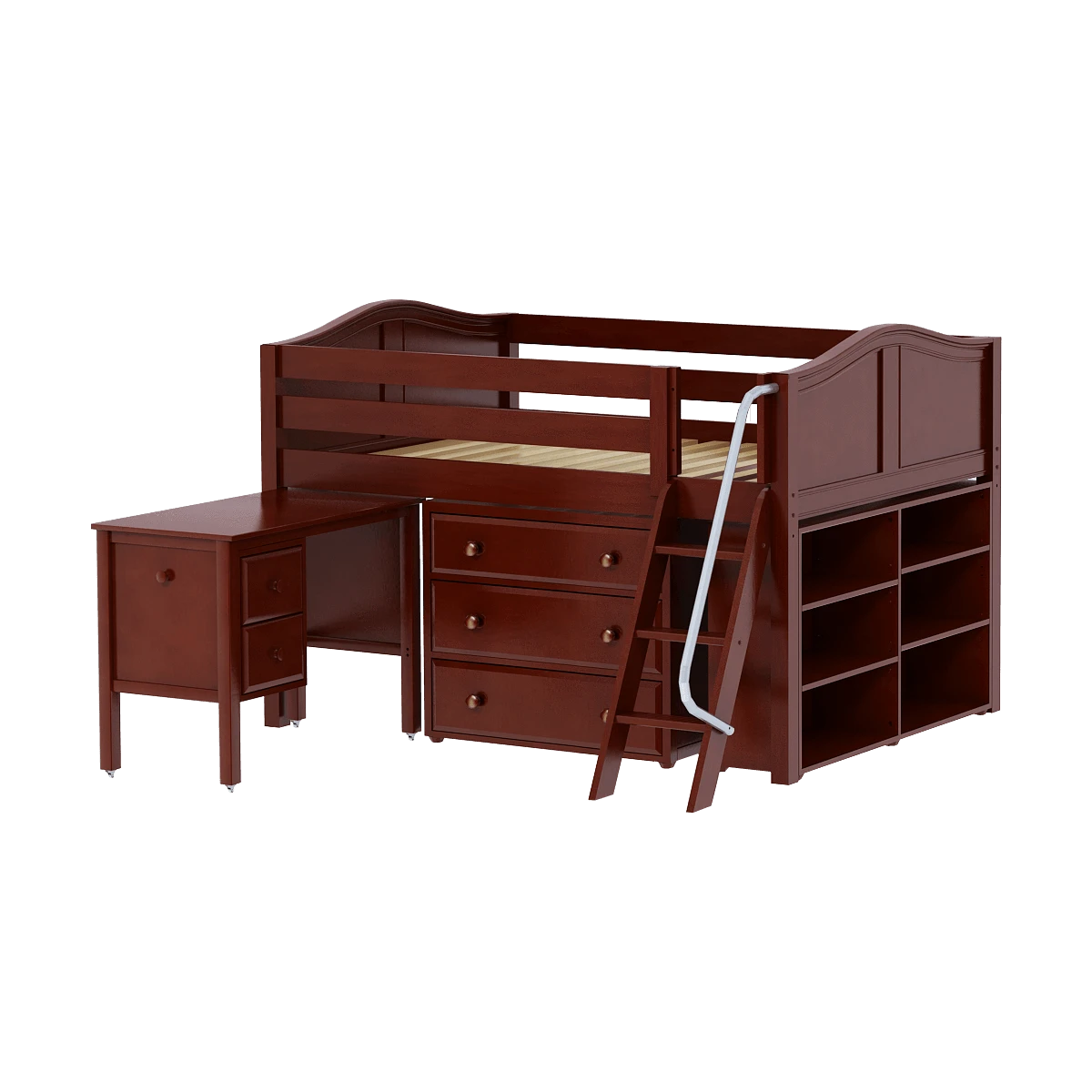 Maxtrix Full Low Loft Bed With Angled Ladder, Storage + Desk 13 Maxtrix Full Low Loft Bed With Angled Ladder, Storage + Desk - Image 11