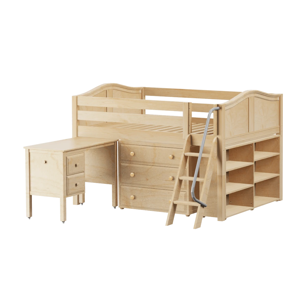 Maxtrix Full Low Loft Bed With Angled Ladder, Storage + Desk 9 Maxtrix Full Low Loft Bed With Angled Ladder, Storage + Desk - Image 7