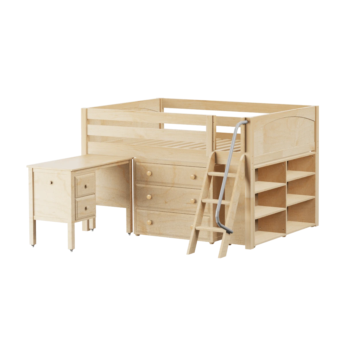 Maxtrix Full Low Loft Bed With Angled Ladder, Storage + Desk 10 Maxtrix Full Low Loft Bed With Angled Ladder, Storage + Desk - Image 8