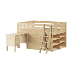 Maxtrix Full Low Loft Bed With Angled Ladder, Storage + Desk 24 Maxtrix Full Low Loft Bed With Angled Ladder, Storage + Desk -Kids Furniture XL22L NS d5b84761 4aa3 40b9 acc2 0a255428e9ec