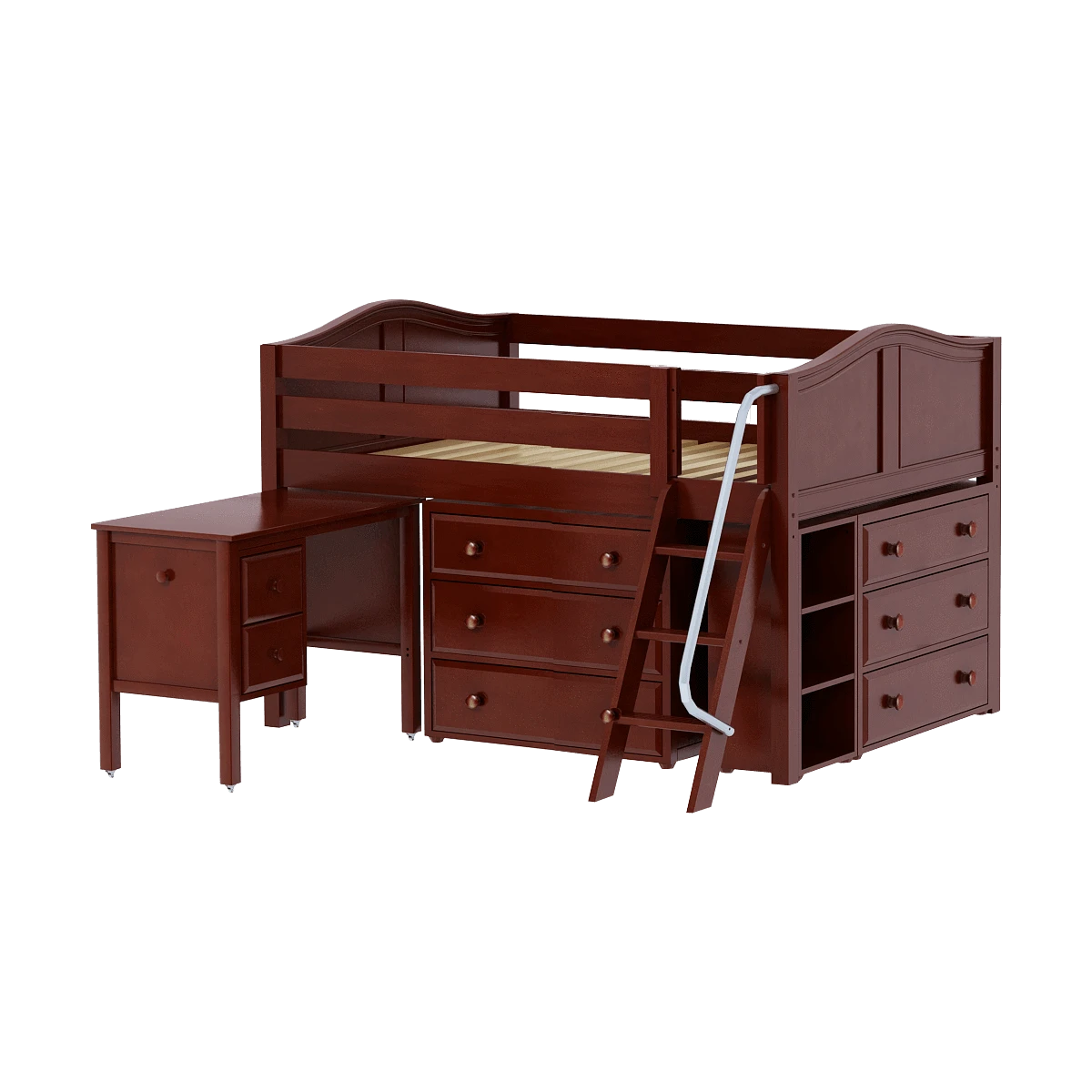 Maxtrix Full Low Loft Bed With Angled Ladder, Storage + Desk 12 Maxtrix Full Low Loft Bed With Angled Ladder, Storage + Desk - Image 10