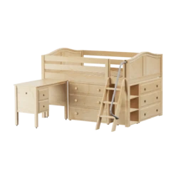 Maxtrix Full Low Loft Bed With Angled Ladder, Storage + Desk 21 Maxtrix Full Low Loft Bed With Angled Ladder, Storage + Desk -Kids Furniture XL24L NC 60a2c6b6 3e39 410d 8cb9 d71e4d8d36e2
