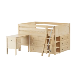 Maxtrix Full Low Loft Bed With Angled Ladder, Storage + Desk 23 Maxtrix Full Low Loft Bed With Angled Ladder, Storage + Desk -Kids Furniture XL24L NP 93fad162 f0d3 453a bcd0 426b1e80bc57