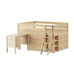 Maxtrix Full Low Loft Bed With Angled Ladder, Storage + Desk 25 Maxtrix Full Low Loft Bed With Angled Ladder, Storage + Desk -Kids Furniture XL24L NS 98c13a50 a0f2 43bf 922d fd783c4e2ec6