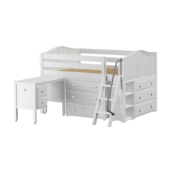 Maxtrix Full Low Loft Bed With Angled Ladder, Storage + Desk 37 Maxtrix Full Low Loft Bed With Angled Ladder, Storage + Desk -Kids Furniture XL24L WC 6edf9eab 5fd3 46b9 865c 672139eabda7