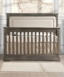 Natart Ithaca "5-in-1'' Convertible Crib With Upholstered Panel 20 Natart Ithaca "5-in-1'' Convertible Crib With Upholstered Panel -Kids Furniture ithaca grigio talc