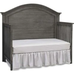 Dolce Babi Lucca Convertible Curve Top Crib -Kids Furniture lucca curved crib grey