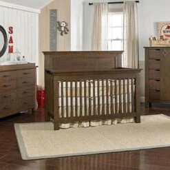 Dolce Babi Lucca Convertible Flat Top Crib -Kids Furniture lucca flat panel crib brown