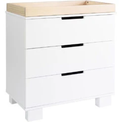 Babyletto Modo 3-Drawer Changer Dresser With Removable Changing Tray -Kids Furniture m6723wnx angle tray 39332d26 b531 41de 9029 9f113631fc74