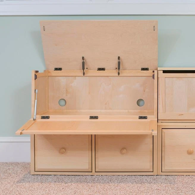 Maxtrix Stacked Toy Chest + 2-Drawer Cube 4 Maxtrix Stacked Toy Chest + 2-Drawer Cube - Image 2